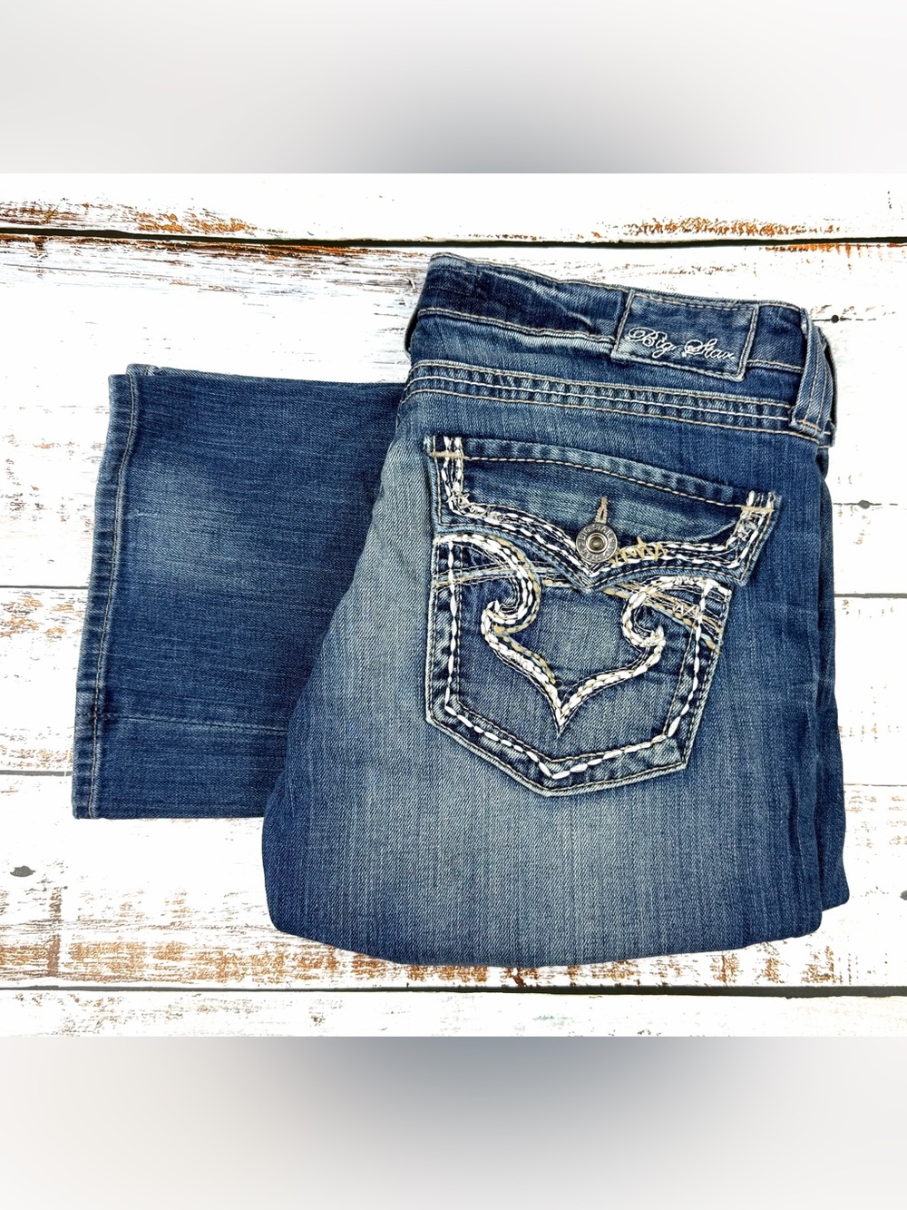 Big Star Women's Remy Low Rise Bootcut Jeans in Medium Wash size 29 Long